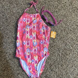 NWT Gymboree swimsuit size large 10-12 and goggles.